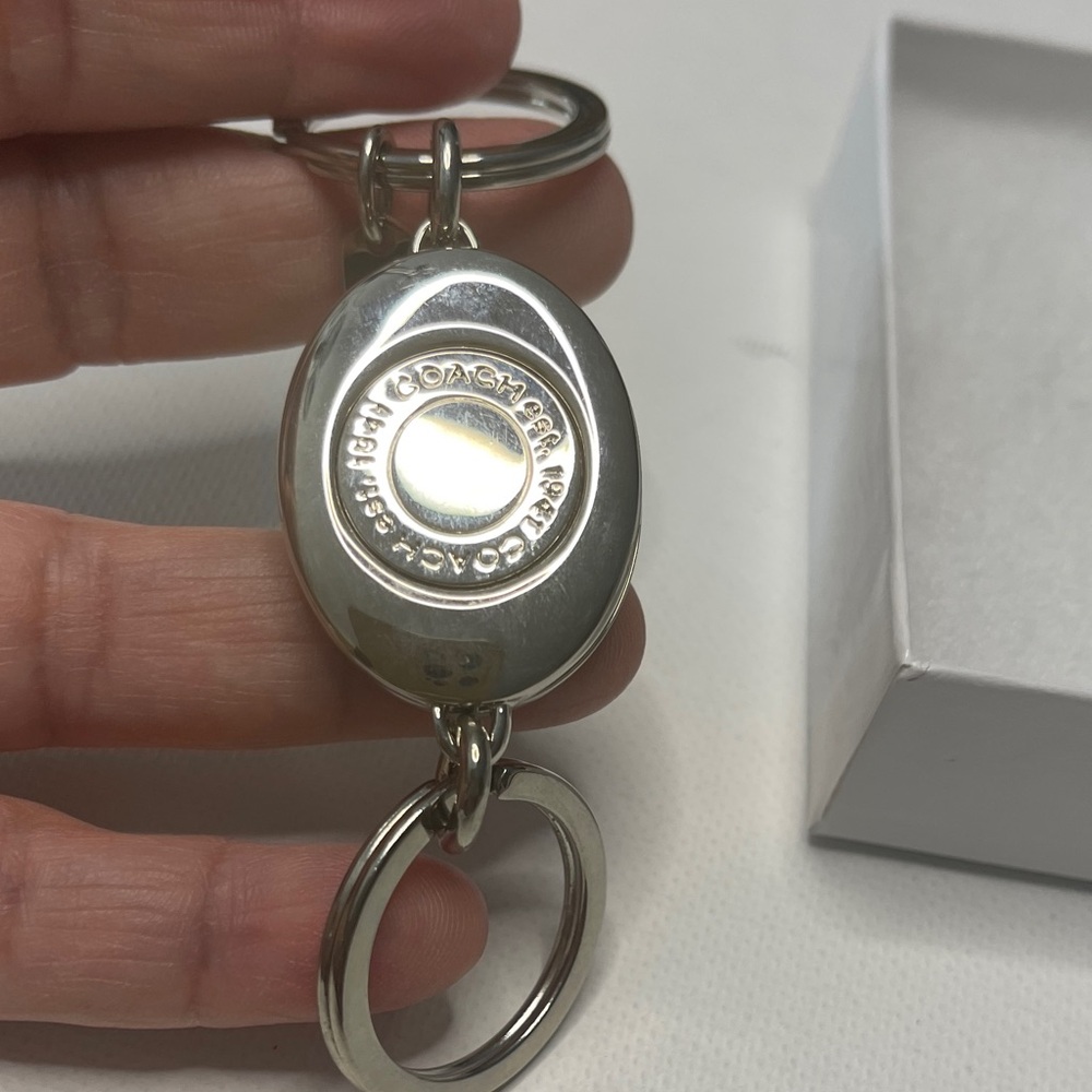 Coach Valet Black and Silver Keychain - Picture 3 of 7